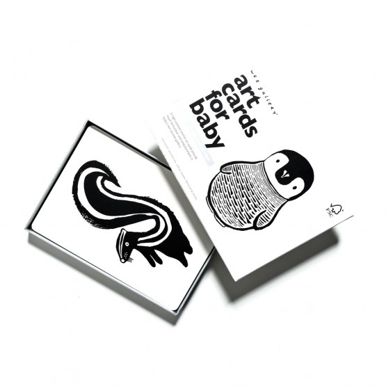 Cartes Animaux Noir et Blanc - Wee Gallery